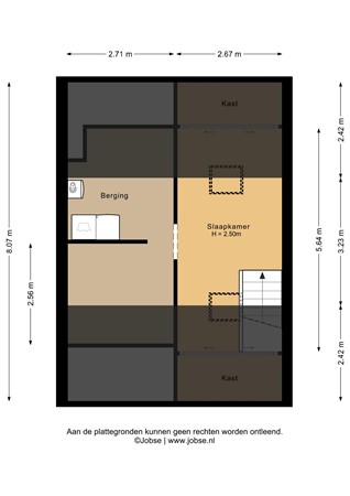 Floorplan - Heemraadstraat 23A, 3752 EM Bunschoten-Spakenburg